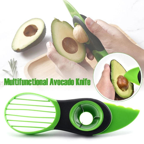 Multifunctional 3 In 1 Avocado Slicer, Peeler & Cutter Tool