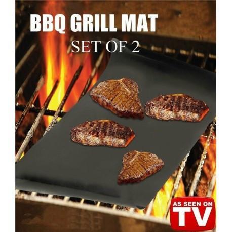 Nonstick BBQ Grill Mat (2pcs ) - Indigo-Temple