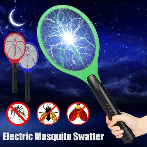 Handheld Electric Mosquito Zapping Racket - Indigo-Temple
