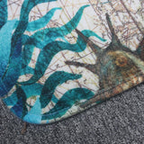 Marine Animals Anti-Slip Floor Mat Carpet - Indigo-Temple