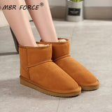 MBR™ Genuine Leather Snow Boots For Women