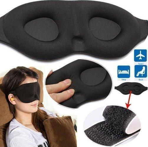 3D Memory Foam Sleeping Blindfold (2pcs) - Indigo-Temple