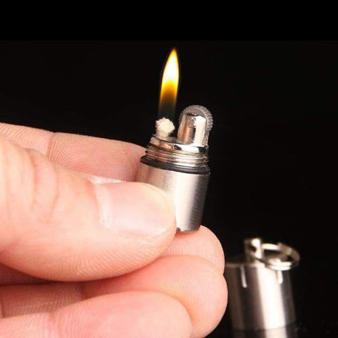 Bullet Style Mini Lighter Keychain (2pcs) - Indigo-Temple