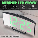 Digital Curved Mirror Smart Alarm Clock