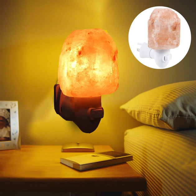 Himalayan crystal salt rock lamp - Indigo-Temple