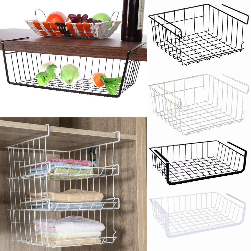 Easy-Hang Organizing Wire Storage Basket - Indigo-Temple