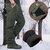 Double Layer Flannel Lined Cargo Pants