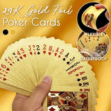 24k Gold "HIGH STAKES"  Poker Playing Cards
