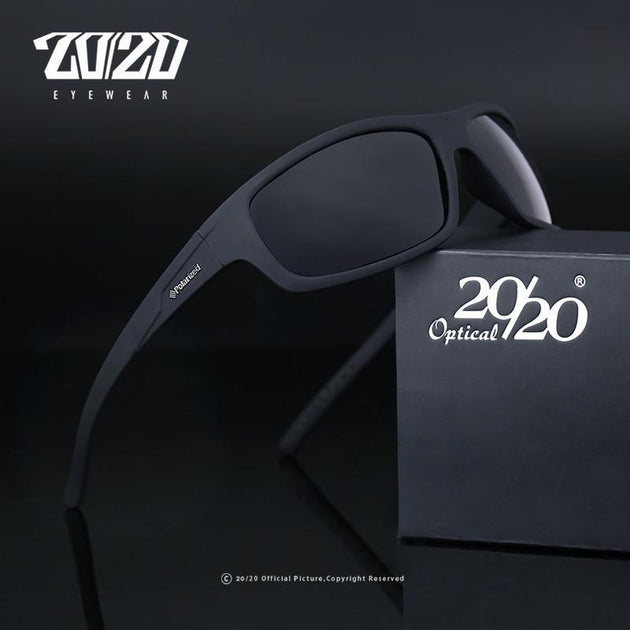 20/20™ Polarized Anti-Glare Sporty Sunglasses - Indigo-Temple