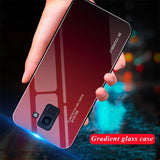 Tempered Glass Gradient Color Case for Galaxy - Indigo-Temple