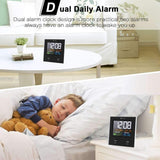 Digoo DG- Smart Charging Alarm Clock & Weather Station - Indigo-Temple