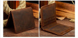 COWATHER™ Genuine Leather Vintage Wallet - Indigo-Temple