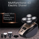 PerfectShave™ 5 in 1 Head & Face Rechargeable 4D Electric Shaver - Indigo-Temple