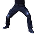 CombatKing™ - Combat Cargo Pants With Knee Pads - Indigo-Temple