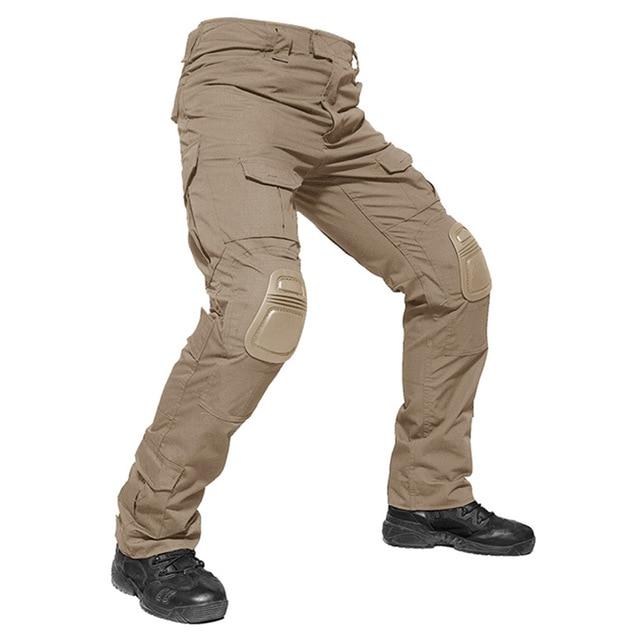 CombatKing™ - Combat Cargo Pants With Knee Pads - Indigo-Temple