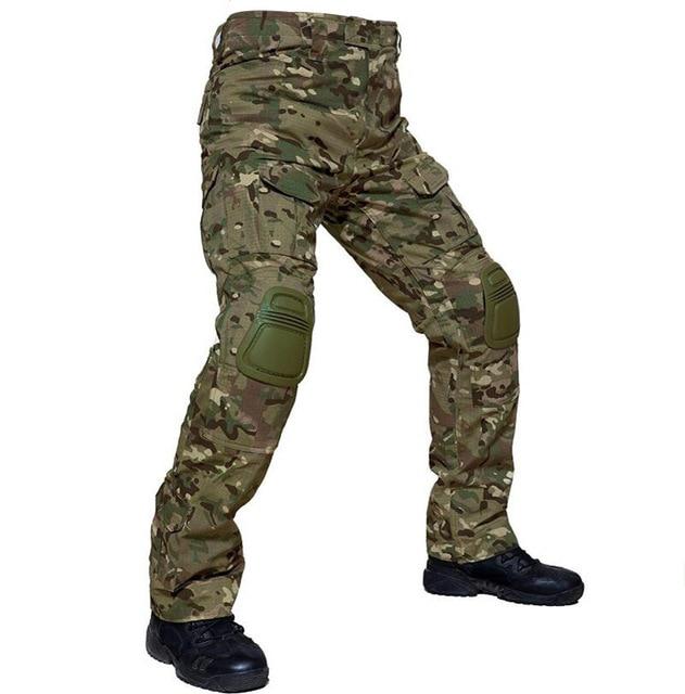 CombatKing™ - Combat Cargo Pants With Knee Pads - Indigo-Temple