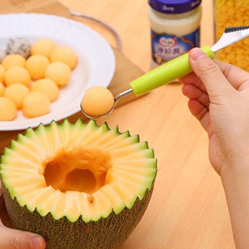 Multi Function Double-End Fruit Baller - Indigo-Temple