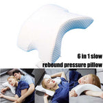 Anti-Pressure Curved Memory Foam Pillow - Indigo-Temple