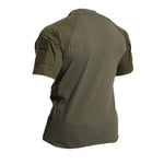 Military-Style Short-Sleeve Tactical T-Shirt - Indigo-Temple