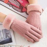 Noble™ Cashmere Touch Screen Gloves with Double Thick Plush - Indigo-Temple