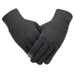 Glam™ Knitted Touch Screen Cashmere Wool Gloves - Indigo-Temple