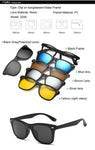 5 in 1 Magnetic Clip-on Polarized Sunglasses