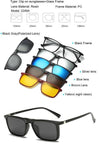 5 in 1 Magnetic Clip-on Polarized Sunglasses