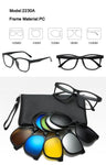 5 in 1 Magnetic Clip-on Polarized Sunglasses