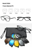 5 in 1 Magnetic Clip-on Polarized Sunglasses