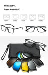 5 in 1 Magnetic Clip-on Polarized Sunglasses