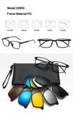 5 in 1 Magnetic Clip-on Polarized Sunglasses