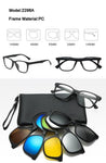 5 in 1 Magnetic Clip-on Polarized Sunglasses