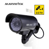 Fake CCD Waterproof  security camera with Flickering  LED - Indigo-Temple