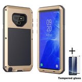 Heavy Duty Protection Metal phone Case for Samsung Galaxy - Indigo-Temple