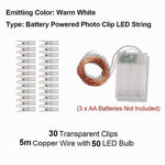 Fairy™ Photo Clip USB LED String Lights - Indigo-Temple