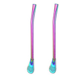 Stainless Steel 2 in 1 Spoon Straw (2pcs set)