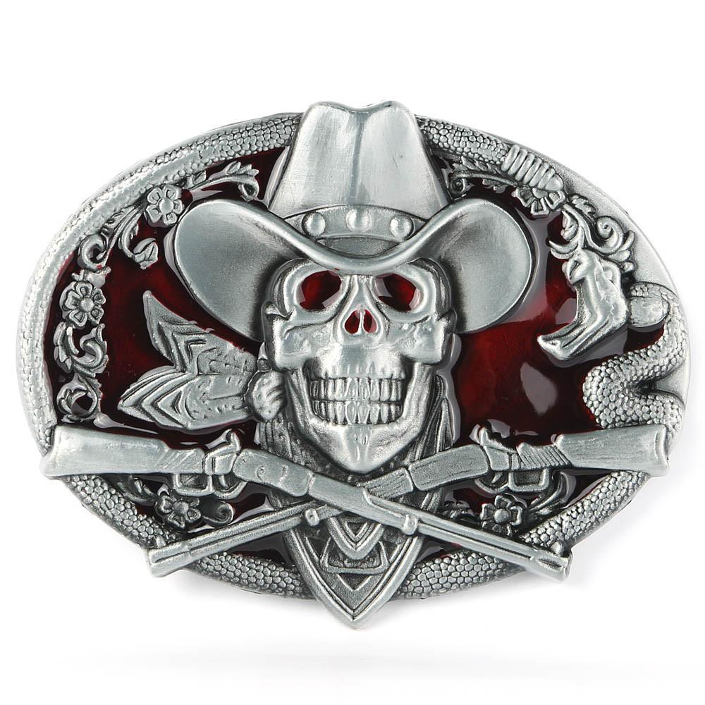 Western Belt Buckle - Indigo-Temple