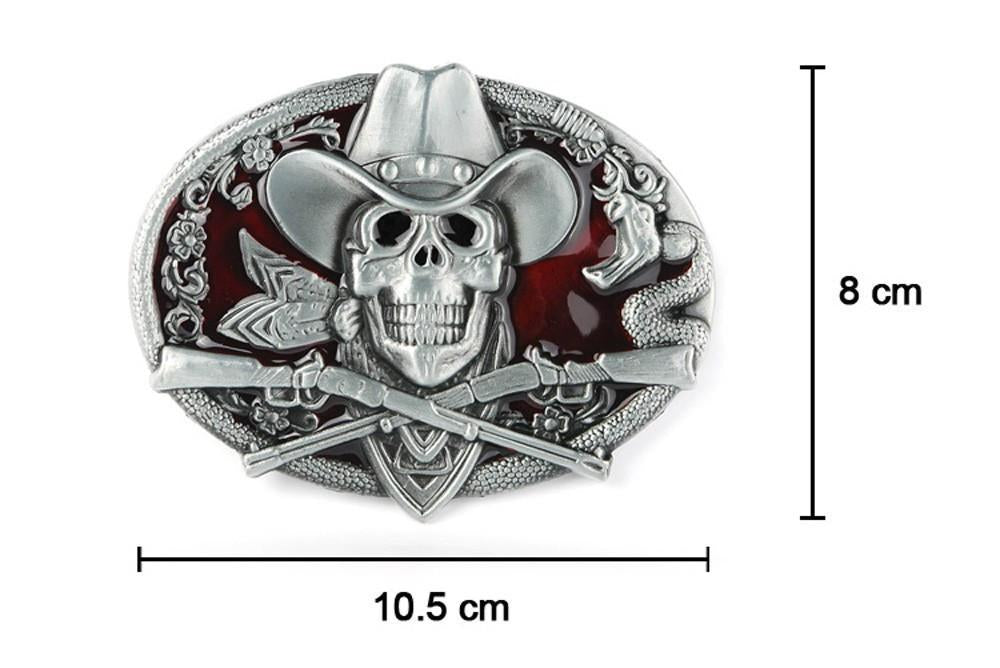 Western Belt Buckle - Indigo-Temple