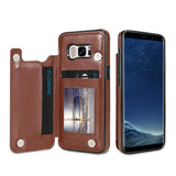 KISSCASE Card Slot Case For Samsung Galaxy S9 S8 S10 Plus S10e Holder Cases For Samsung S7 Edge Note 8 9 10 Plus Leather Cover