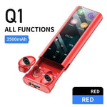 QCR™ Waterproof Wireless Headset with HD LCD Display MP3 Player & Power Bank