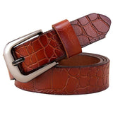 BHK™ Genuine Leather Crocodile Belt  for Women
