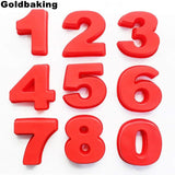 Handy Silicone Numeric Baking Molds