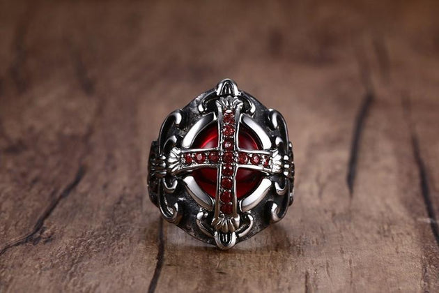 "The End Time" Cross Rings - Indigo-Temple