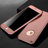 360 Degrees Full Protection iPhone Case With Protective Glass