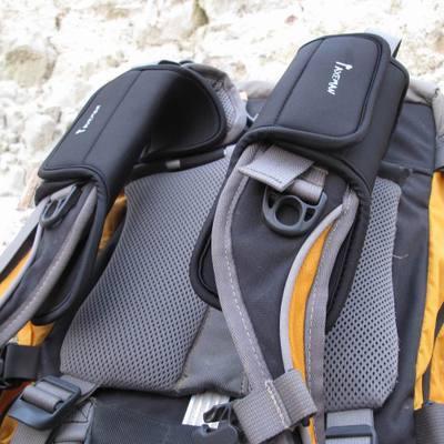 2pcs/ Tactical Backpack Shoulder Strap Air Cushion Pad - Indigo-Temple