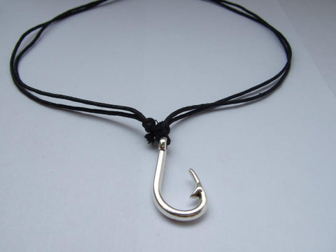 Cabrera -  Fish Hook Charms Pendant Necklace - Indigo-Temple