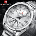 Luxury  Stainless Steel Army Wrist Watch - Indigo-Temple