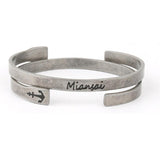 Miaisai - Anchor 316L Titanium Steel Retro Silver bracelet - Indigo-Temple