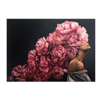 Lady Flower Art Canvas Painting