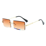 OEC CPO™ Elegant Rimless Rectangle Sunglasses For Women